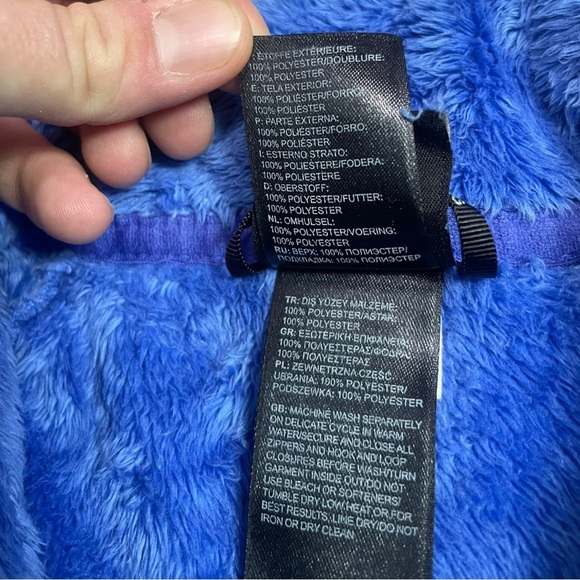 Women’s Purple The North Face Fleece Full Zip Jacket - Picture 7 of 8